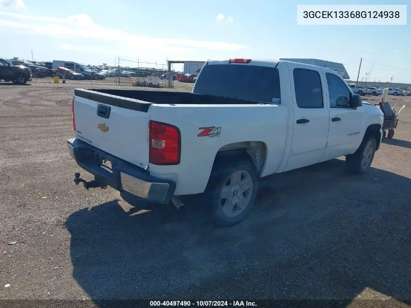 2008 Chevrolet Silverado 1500 Lt1 VIN: 3GCEK13368G124938 Lot: 40497490