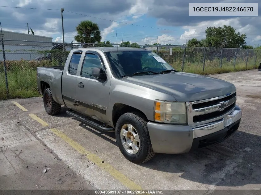 1GCEC19J48Z246670 2008 Chevrolet Silverado 1500 Lt1