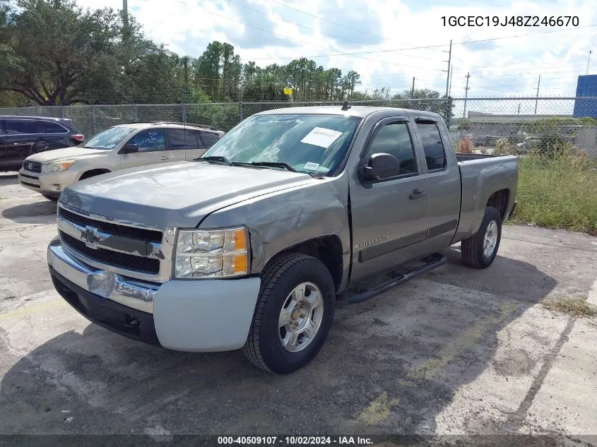 2008 Chevrolet Silverado 1500 Lt1 VIN: 1GCEC19J48Z246670 Lot: 40509107