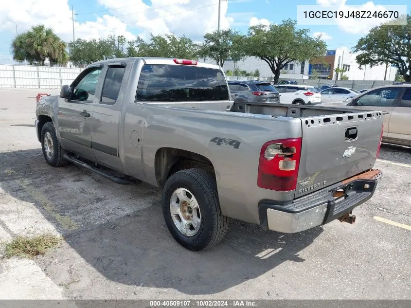 1GCEC19J48Z246670 2008 Chevrolet Silverado 1500 Lt1