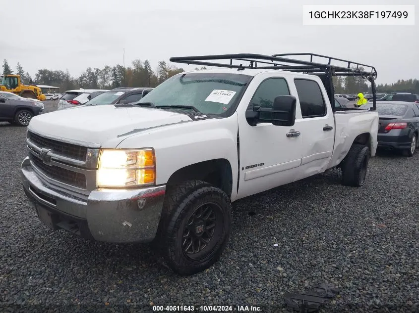 2008 Chevrolet Silverado 2500Hd Lt1 VIN: 1GCHK23K38F197499 Lot: 40511643