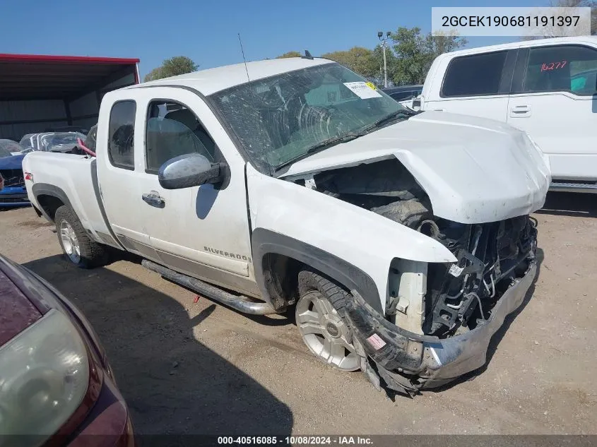 2008 Chevrolet Silverado K1500 VIN: 2GCEK190681191397 Lot: 40516085