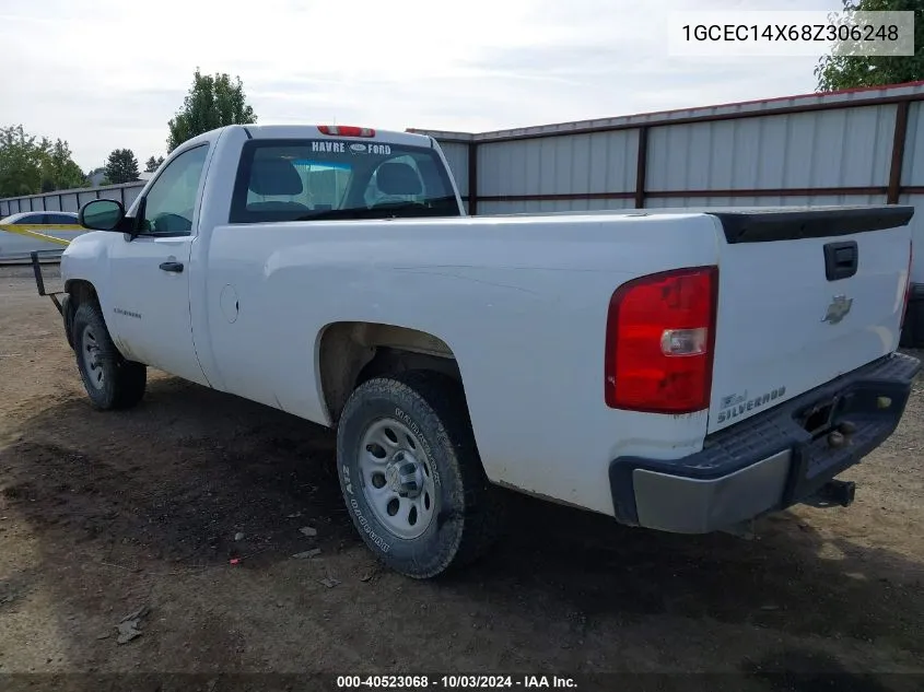 2008 Chevrolet Silverado 1500 Work Truck VIN: 1GCEC14X68Z306248 Lot: 40523068