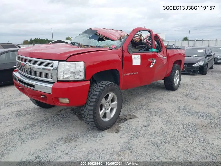 2008 Chevrolet Silverado C1500 VIN: 3GCEC13J38G119157 Lot: 40528960