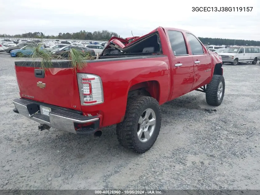 2008 Chevrolet Silverado C1500 VIN: 3GCEC13J38G119157 Lot: 40528960