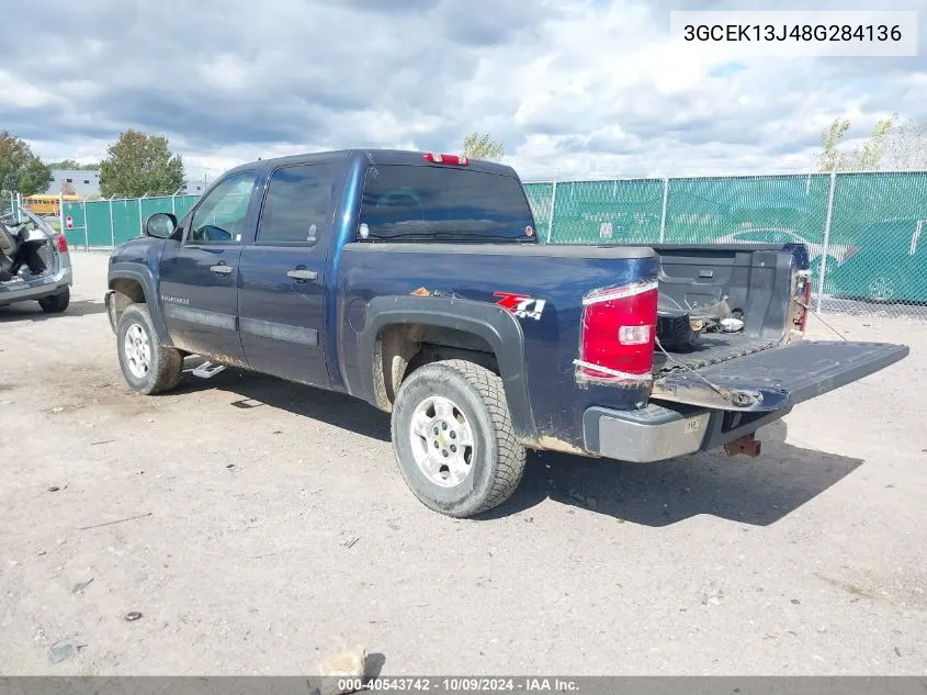 3GCEK13J48G284136 2008 Chevrolet Silverado 1500 Lt1