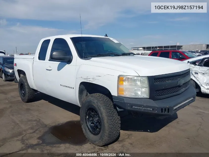 1GCEK19J98Z157194 2008 Chevrolet Silverado 1500 Ltz