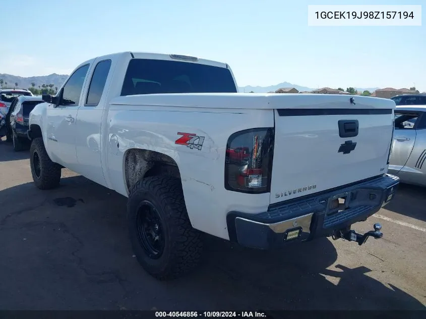 1GCEK19J98Z157194 2008 Chevrolet Silverado 1500 Ltz