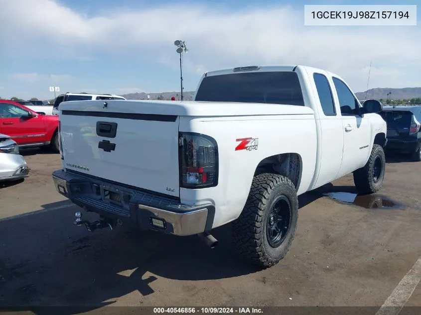 2008 Chevrolet Silverado 1500 Ltz VIN: 1GCEK19J98Z157194 Lot: 40546856