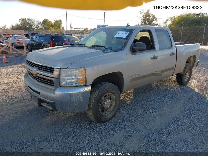 2008 Chevrolet Silverado 2500Hd Lt1 VIN: 1GCHK23K38F158332 Lot: 40558199