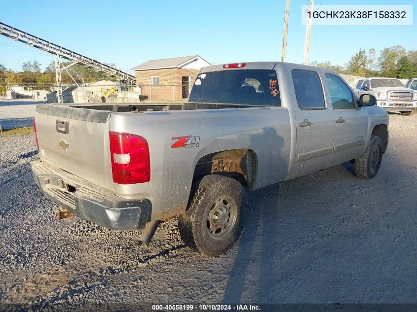 2008 Chevrolet Silverado 2500Hd Lt1 VIN: 1GCHK23K38F158332 Lot: 40558199