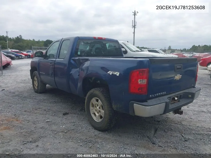 2008 Chevrolet Silverado 1500 Work Truck VIN: 2GCEK19J781253608 Lot: 40562463