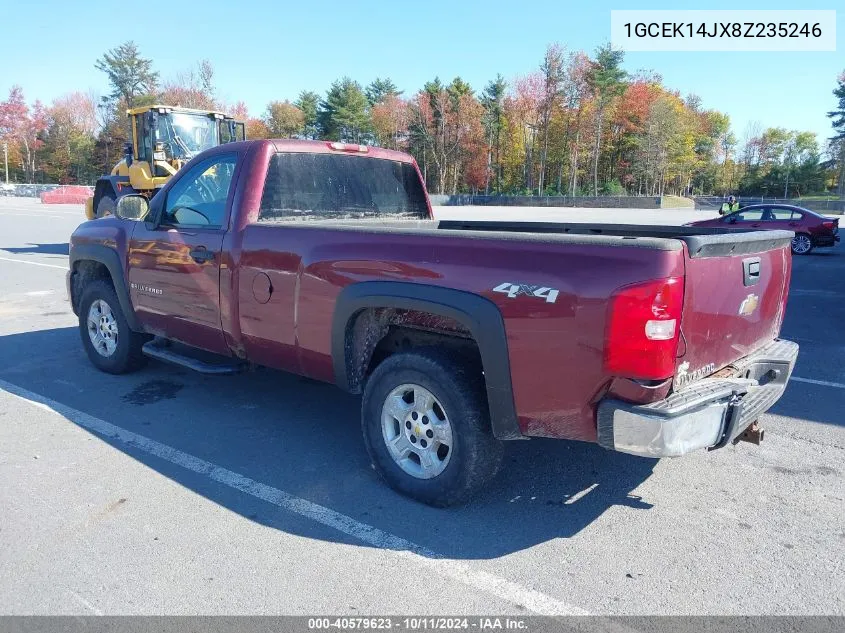 2008 Chevrolet Silverado 1500 Lt1 VIN: 1GCEK14JX8Z235246 Lot: 40579623