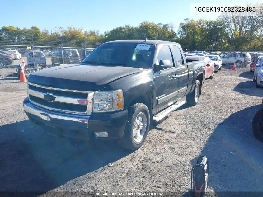 2008 Chevrolet Silverado 1500 Lt1 VIN: 1GCEK19008Z328485 Lot: 40600982