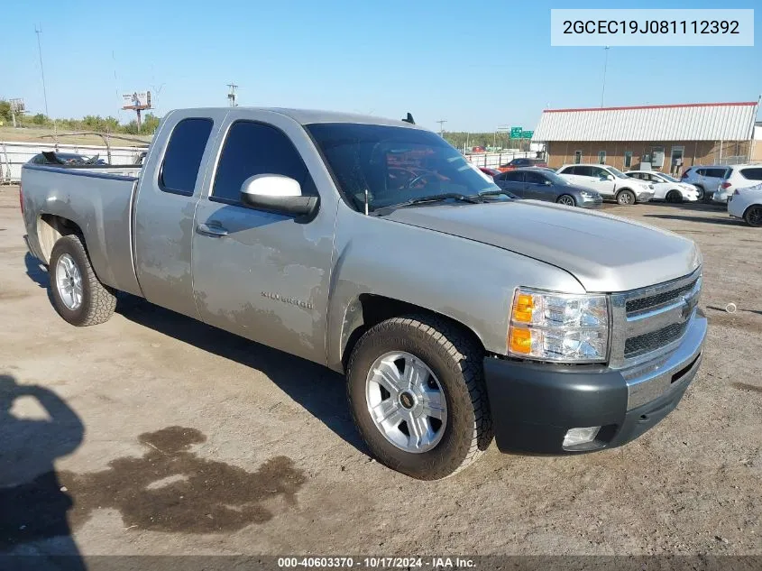 2008 Chevrolet Silverado 1500 Lt1 VIN: 2GCEC19J081112392 Lot: 40603370