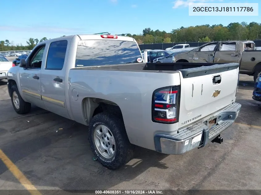 2008 Chevrolet Silverado 1500 Lt1 VIN: 2GCEC13J181117786 Lot: 40608351