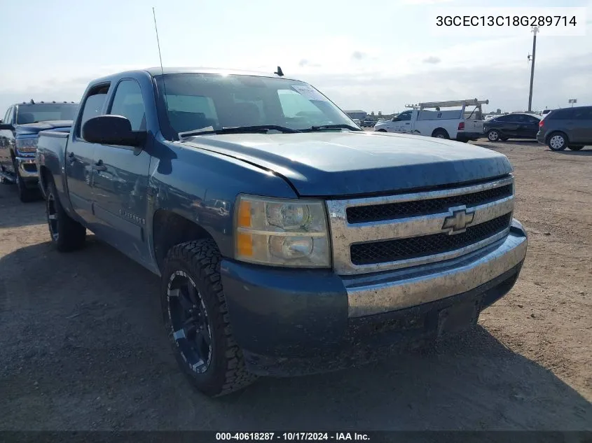 2008 Chevrolet Silverado 1500 C1500 VIN: 3GCEC13C18G289714 Lot: 40618287