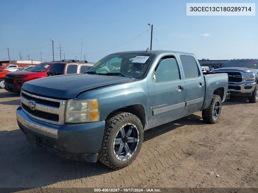 2008 Chevrolet Silverado 1500 C1500 VIN: 3GCEC13C18G289714 Lot: 40618287