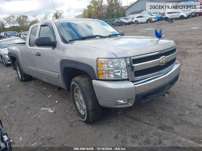 2008 Chevrolet Silverado 1500 Lt2 VIN: 2GCEK19J481213955 Lot: 40618436