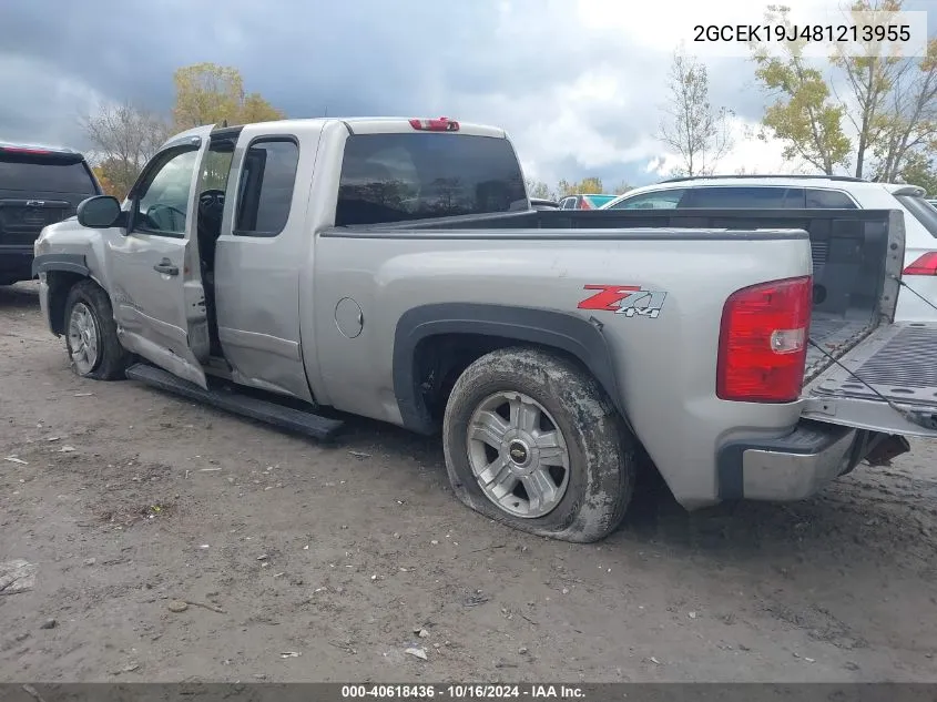 2008 Chevrolet Silverado 1500 Lt2 VIN: 2GCEK19J481213955 Lot: 40618436