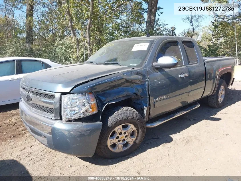 2GCEK19J581272786 2008 Chevrolet Silverado 1500 Lt1