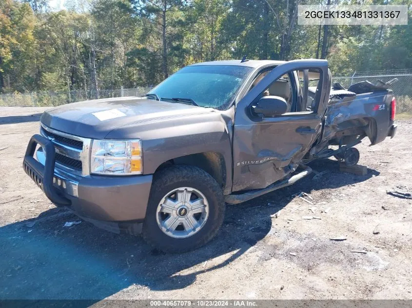 2GCEK133481331367 2008 Chevrolet Silverado 1500 Lt1