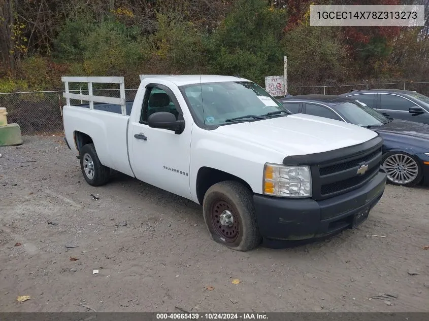 2008 Chevrolet Silverado 1500 Work Truck VIN: 1GCEC14X78Z313273 Lot: 40665439