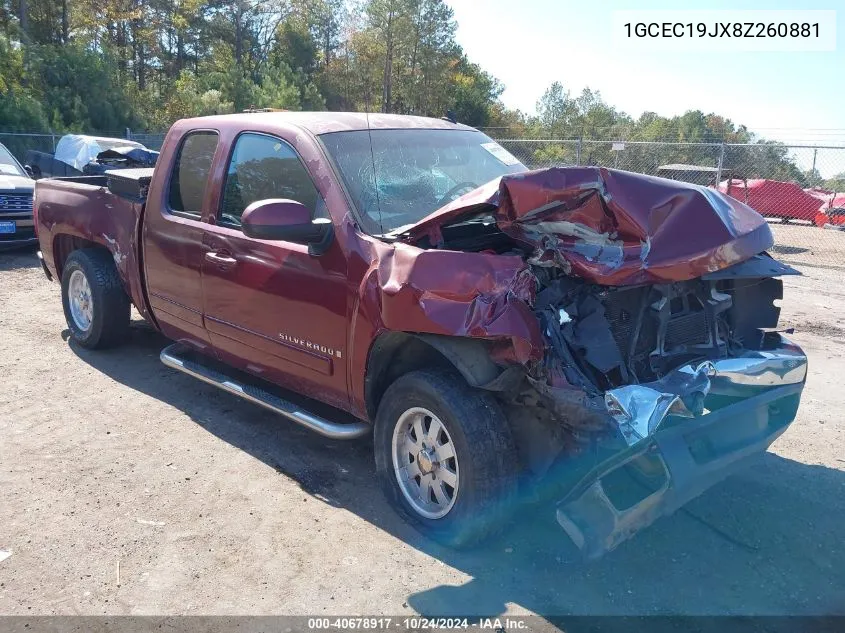 1GCEC19JX8Z260881 2008 Chevrolet Silverado 1500 Lt1