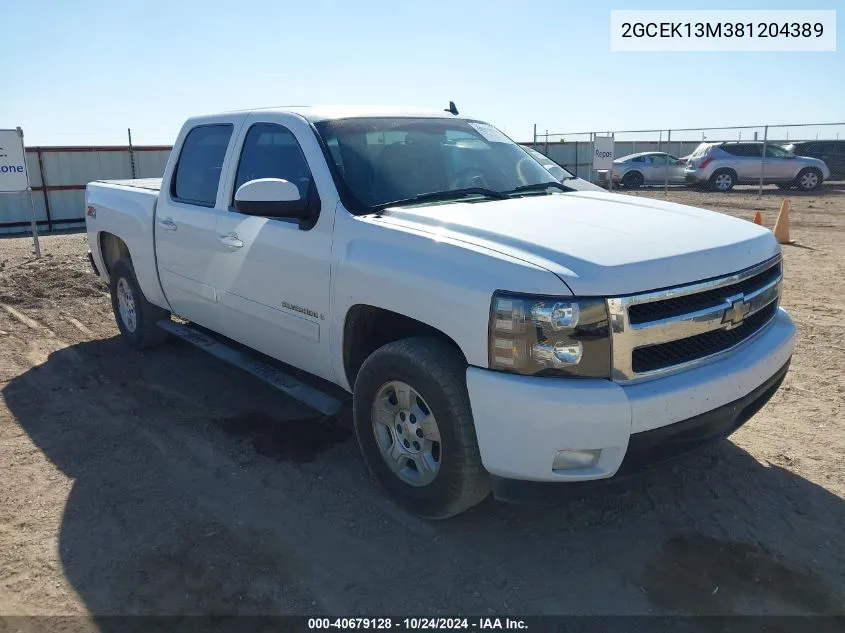 2008 Chevrolet Silverado 1500 Ltz VIN: 2GCEK13M381204389 Lot: 40679128