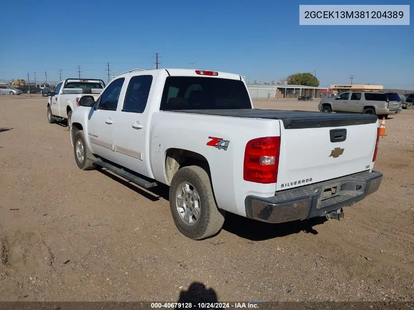 2008 Chevrolet Silverado 1500 Ltz VIN: 2GCEK13M381204389 Lot: 40679128