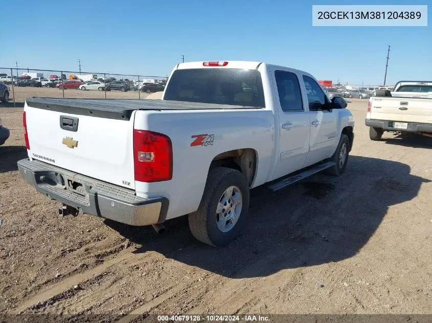 2GCEK13M381204389 2008 Chevrolet Silverado 1500 Ltz