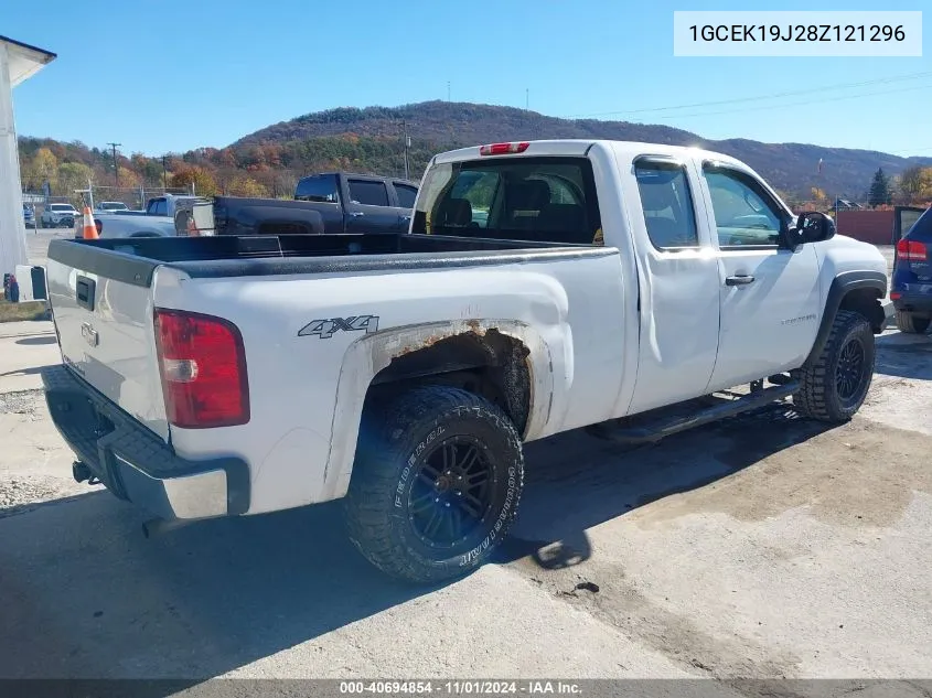 2008 Chevrolet Silverado 1500 Work Truck VIN: 1GCEK19J28Z121296 Lot: 40694854