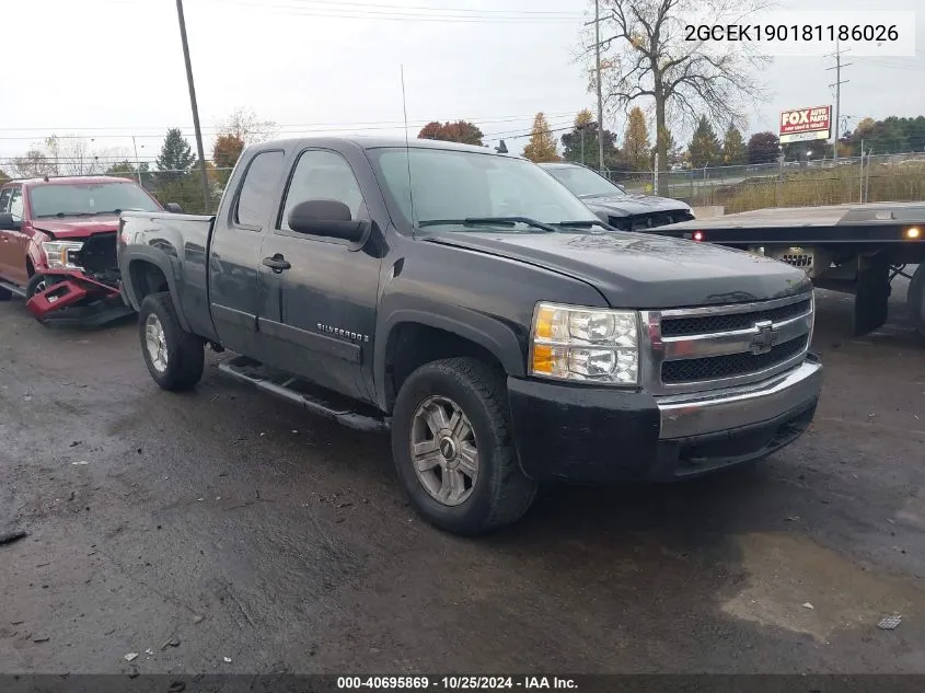 2008 Chevrolet Silverado 1500 Lt1 VIN: 2GCEK190181186026 Lot: 40695869