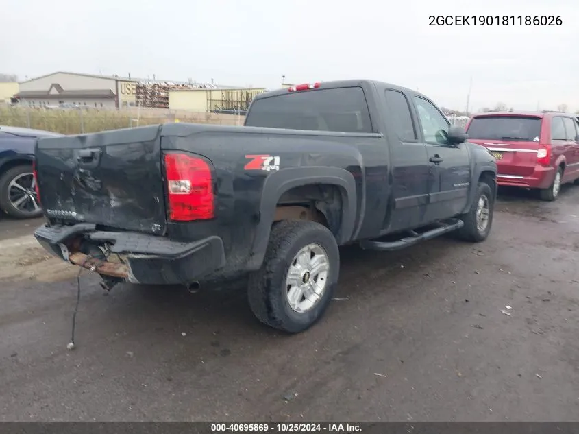 2GCEK190181186026 2008 Chevrolet Silverado 1500 Lt1