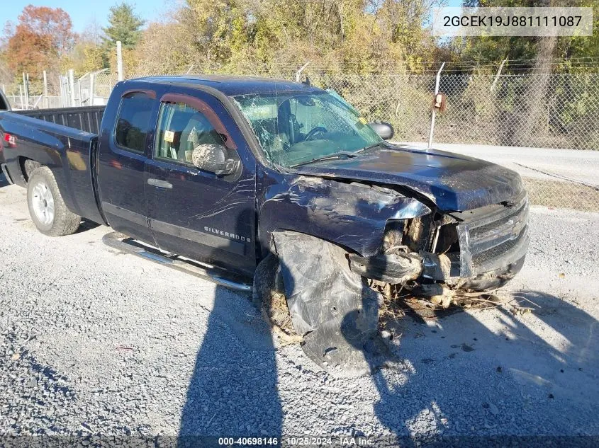 2008 Chevrolet Silverado K1500 VIN: 2GCEK19J881111087 Lot: 40698146