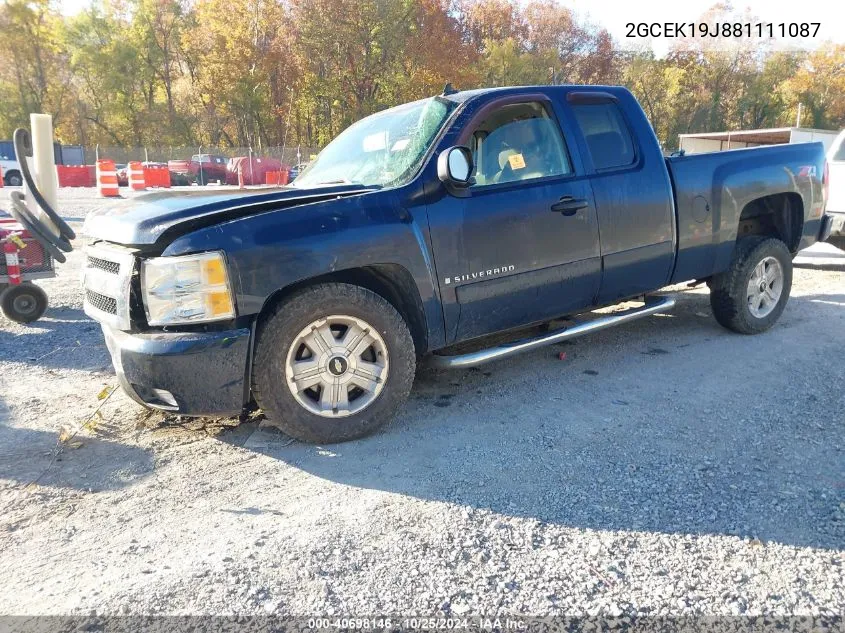 2008 Chevrolet Silverado K1500 VIN: 2GCEK19J881111087 Lot: 40698146