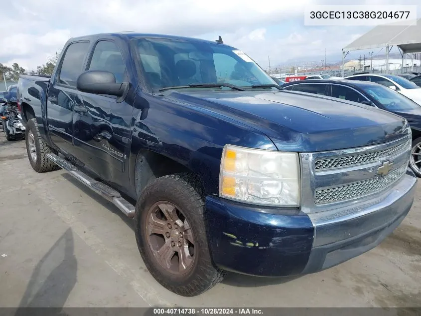 2008 Chevrolet Silverado 1500 Ls VIN: 3GCEC13C38G204677 Lot: 40714738