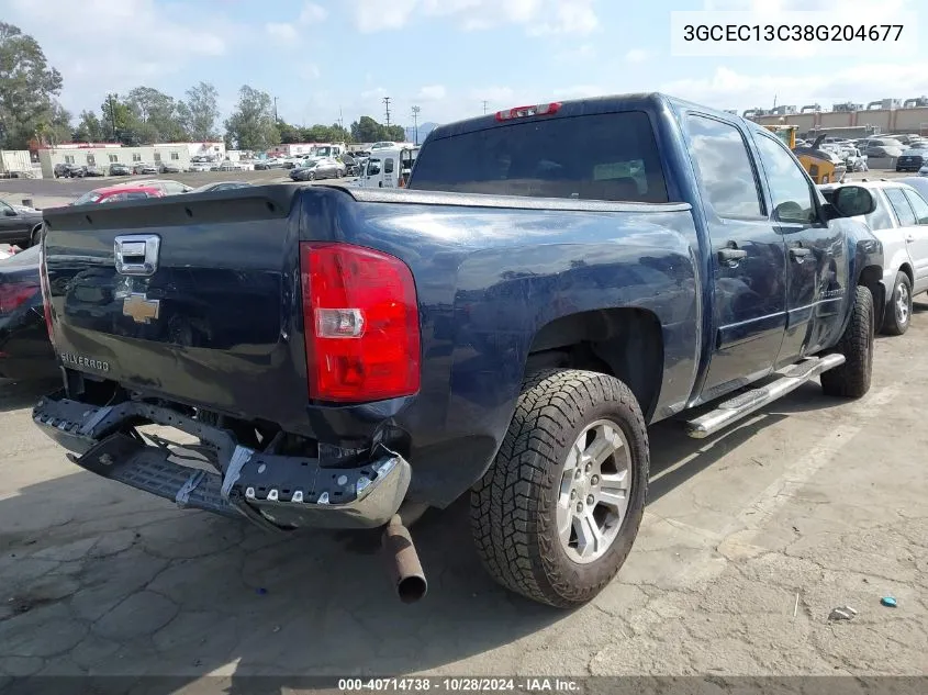 2008 Chevrolet Silverado 1500 Ls VIN: 3GCEC13C38G204677 Lot: 40714738