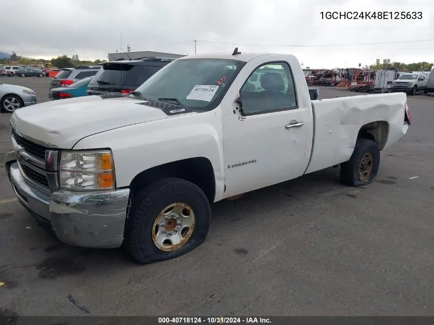 2008 Chevrolet Silverado C2500 Heavy Duty VIN: 1GCHC24K48E125633 Lot: 40718124