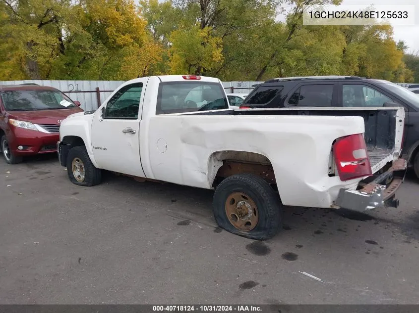 2008 Chevrolet Silverado C2500 Heavy Duty VIN: 1GCHC24K48E125633 Lot: 40718124