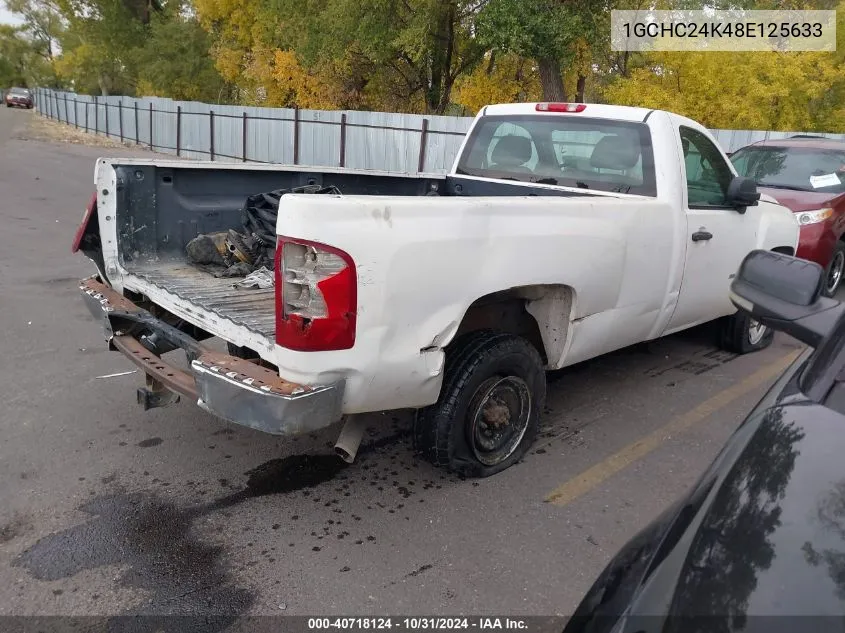 2008 Chevrolet Silverado C2500 Heavy Duty VIN: 1GCHC24K48E125633 Lot: 40718124