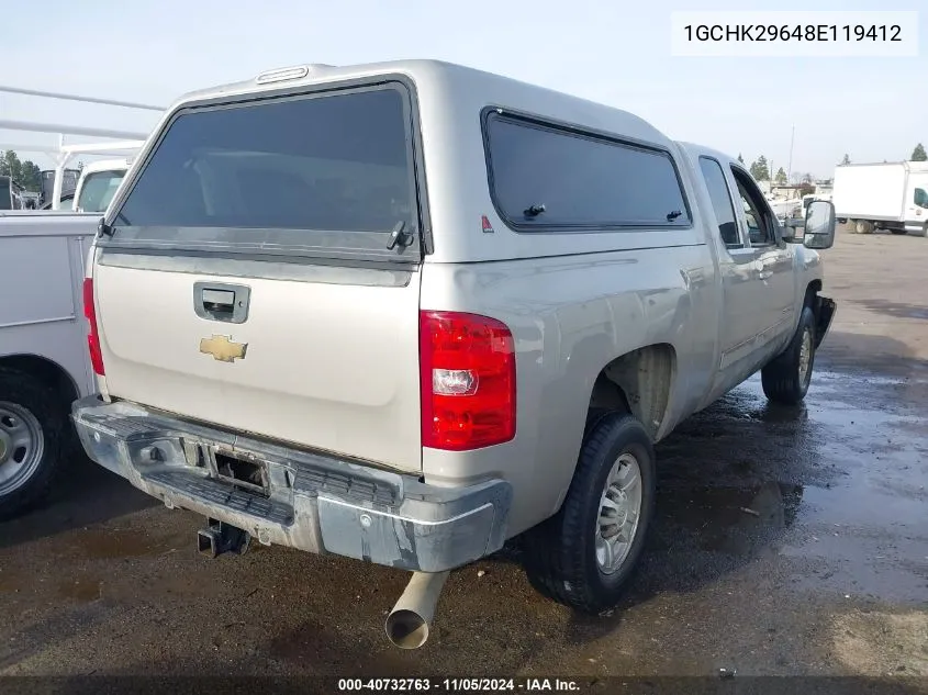 2008 Chevrolet Silverado 2500Hd Ltz VIN: 1GCHK29648E119412 Lot: 40732763