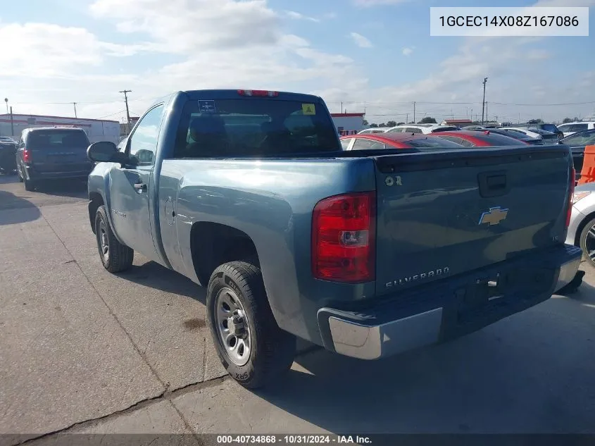 2008 Chevrolet Silverado 1500 Work Truck VIN: 1GCEC14X08Z167086 Lot: 40734868