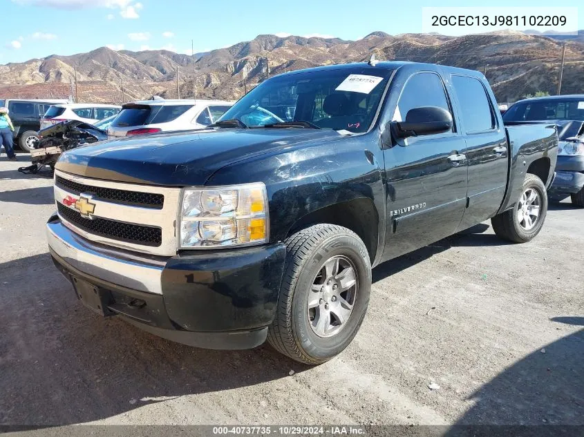 2008 Chevrolet Silverado 1500 Lt1 VIN: 2GCEC13J981102209 Lot: 40737735