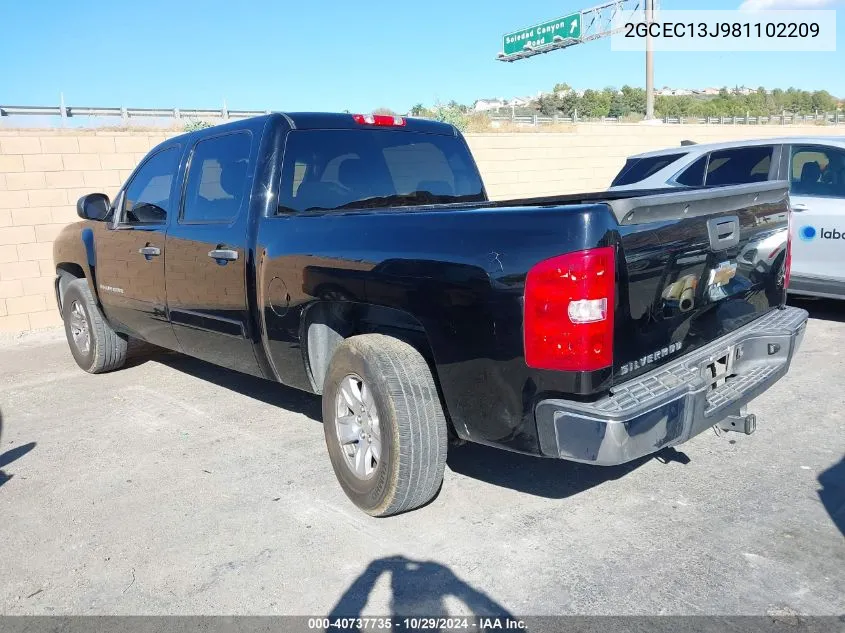 2008 Chevrolet Silverado 1500 Lt1 VIN: 2GCEC13J981102209 Lot: 40737735