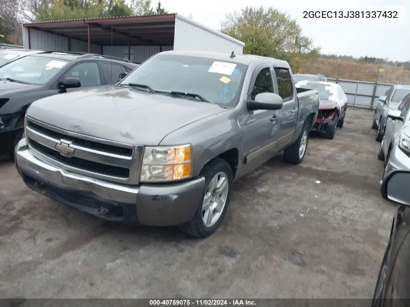 2008 Chevrolet Silverado 1500 Lt1 VIN: 2GCEC13J381337432 Lot: 40759075