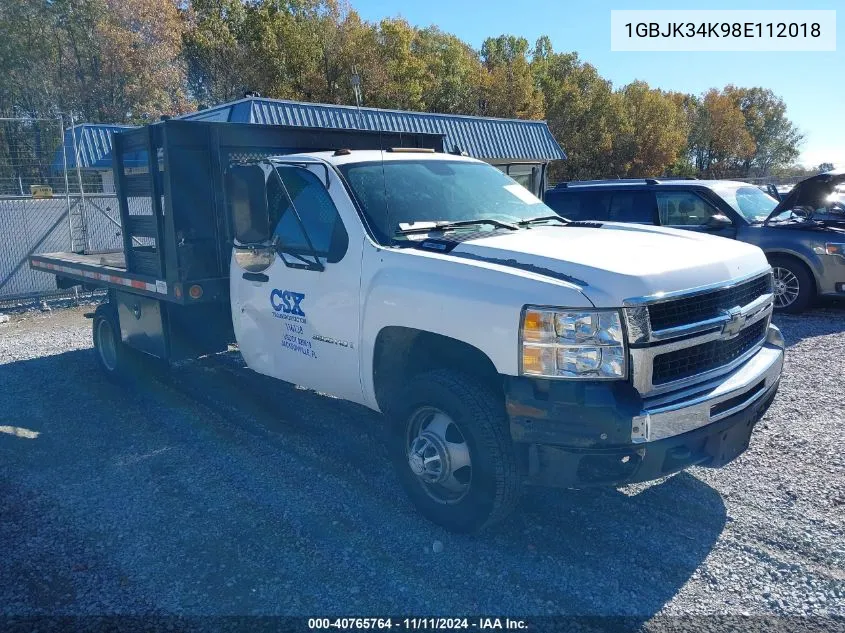 2008 Chevrolet Silverado 3500Hd Cl VIN: 1GBJK34K98E112018 Lot: 40765764