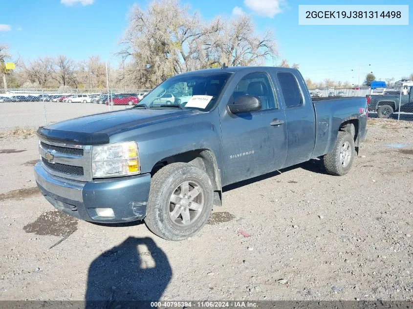 2008 Chevrolet Silverado 1500 Lt1 VIN: 2GCEK19J381314498 Lot: 40795394