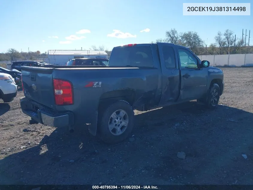 2008 Chevrolet Silverado 1500 Lt1 VIN: 2GCEK19J381314498 Lot: 40795394