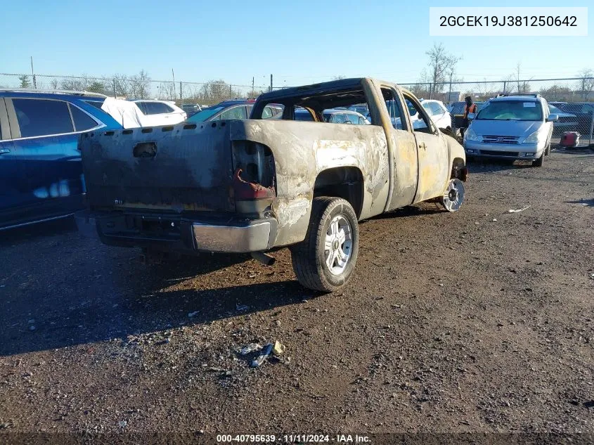 2008 Chevrolet Silverado 1500 Lt1 VIN: 2GCEK19J381250642 Lot: 40795639